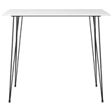 Vidaxl bartafel 120x60x105 cm wit