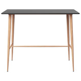 Vidaxl bartafel 120x60x105 cm zwart