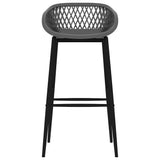 Vidaxl barstoelen 2 st grijs