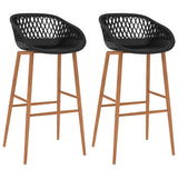 Vidaxl barstoelen 2 st zwart