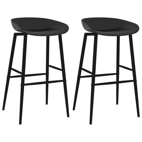 Vidaxl barstoelen 2 st zwart