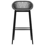 Vidaxl barstoelen 4 st grijs