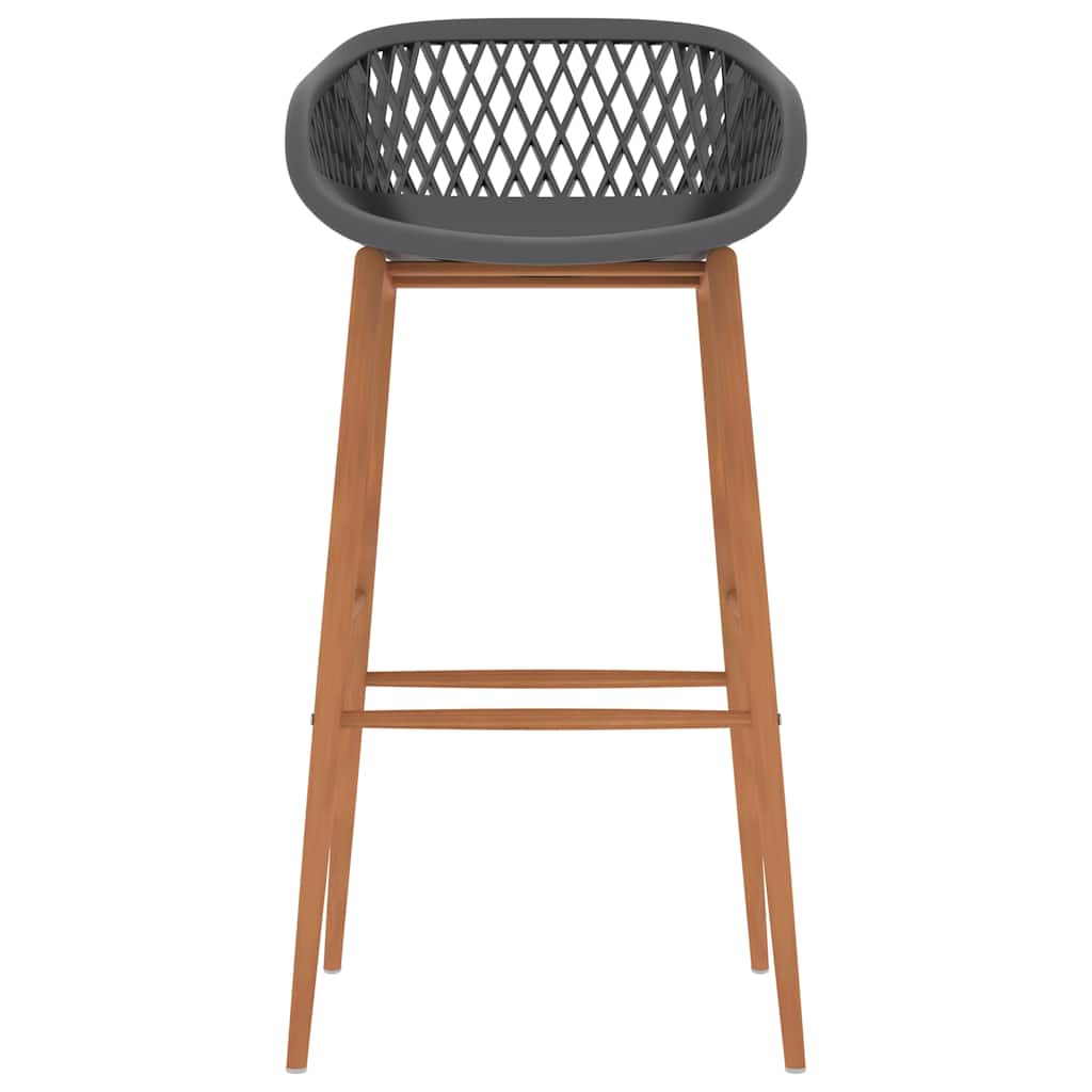 Vidaxl barstoelen 4 st grijs