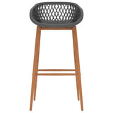 Vidaxl barstoelen 4 st grijs