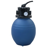 VidaXL Swimming pool sand filter with 4-position valve 300 mm blue