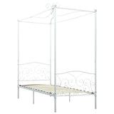 Vidaxl hemelbedframe metaal wit 90x200 cm