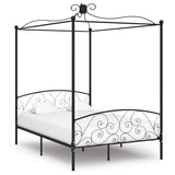 Vidaxl hemelbedframe metaal zwart 120x200 cm