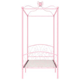 Vidaxl hemelbedframe metaal roze 90x200 cm