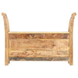 Vidaxl halbankje 103x33x72 cm massief mangohout