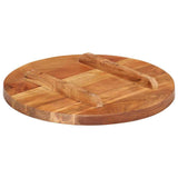 Vidaxl tafelblad rond 25-27 mm 40 cm massief acaciahout