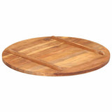 Vidaxl tafelblad rond 25-27 mm 80 cm massief acaciahout