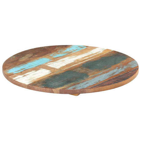 Vidaxl tafelblad rond 25-27 mm 40 cm massief gerecycled hout