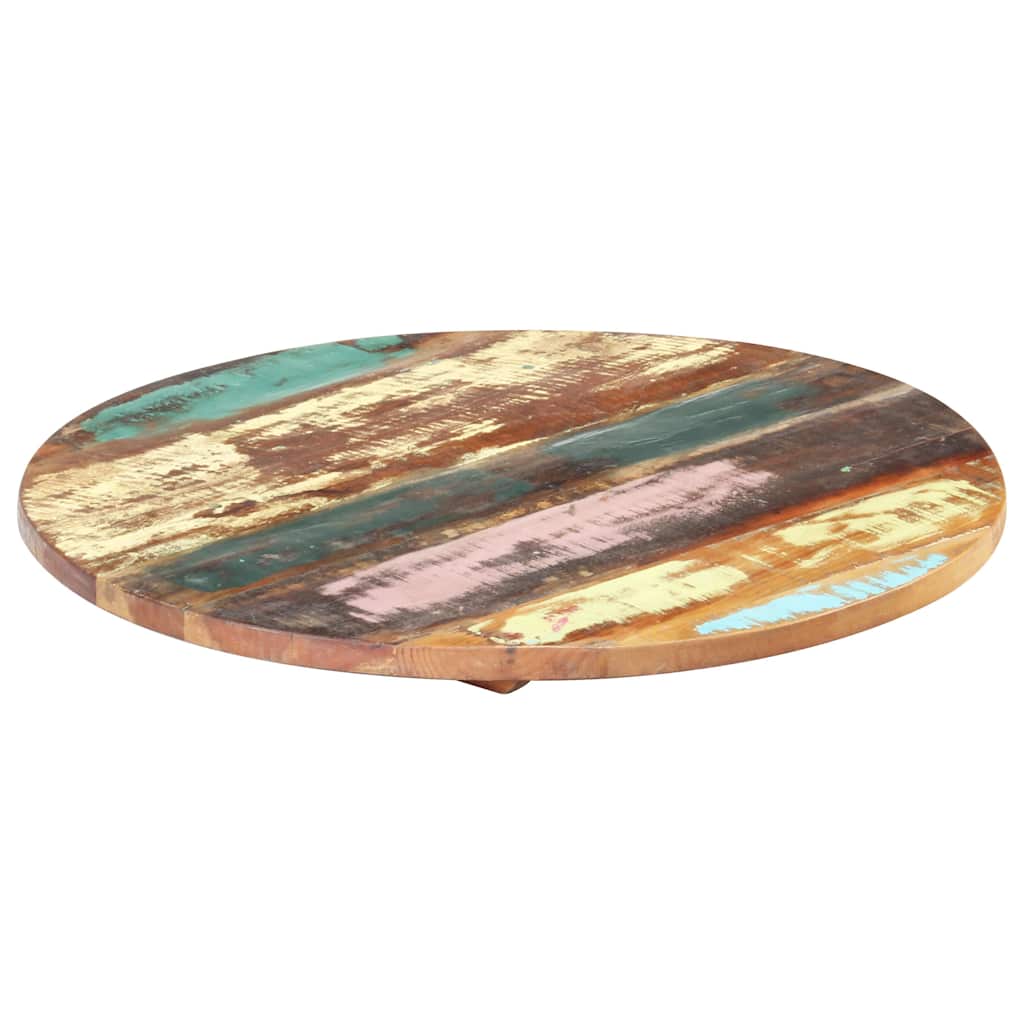 Vidaxl tafelblad rond 25-27 mm 40 cm massief gerecycled hout
