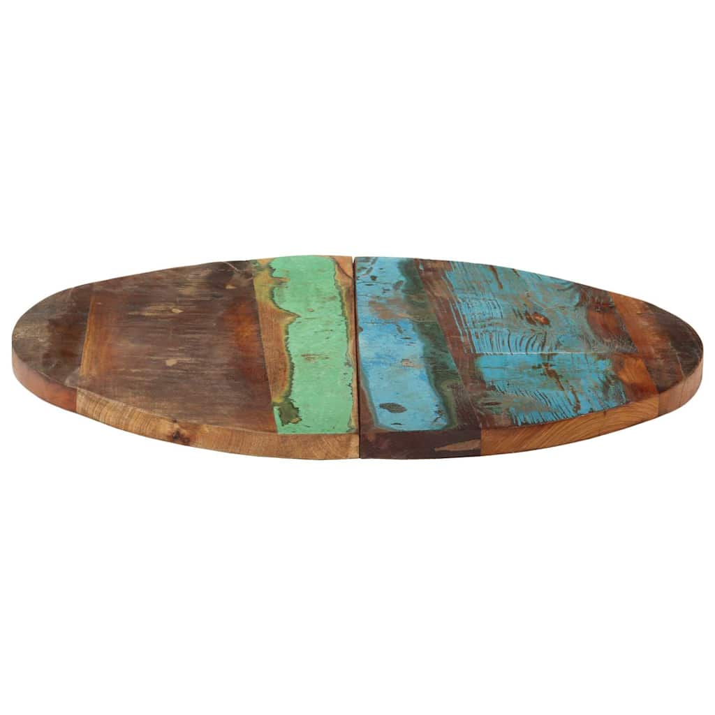 Vidaxl tafelblad rond 25-27 mm 60 cm massief gerecycled hout