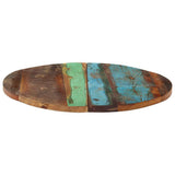 Vidaxl tafelblad rond 25-27 mm 60 cm massief gerecycled hout