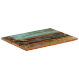 Vidaxl tafelblad rechthoekig 25-27 mm 60x80 cm massief gerecycled hout
