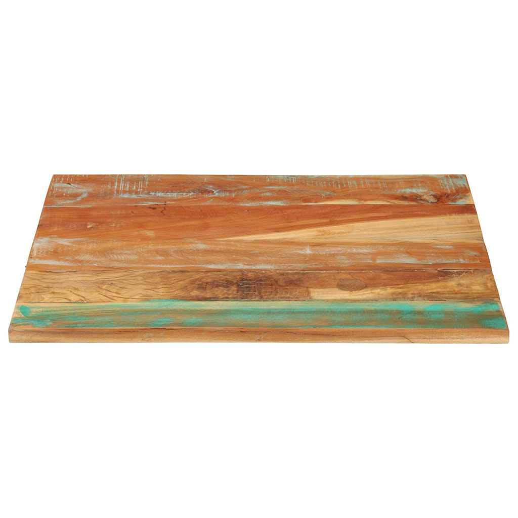 Vidaxl tafelblad rechthoekig 25-27 mm 70x80 cm massief gerecycled hout