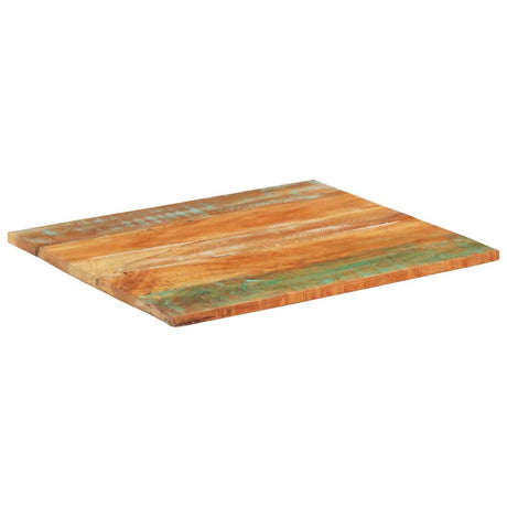 Vidaxl tafelblad rechthoekig 25-27 mm 70x80 cm massief gerecycled hout