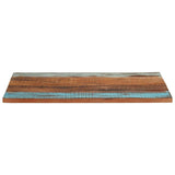 Vidaxl tafelblad rechthoekig 25-27 mm 70x90 cm massief gerecycled hout