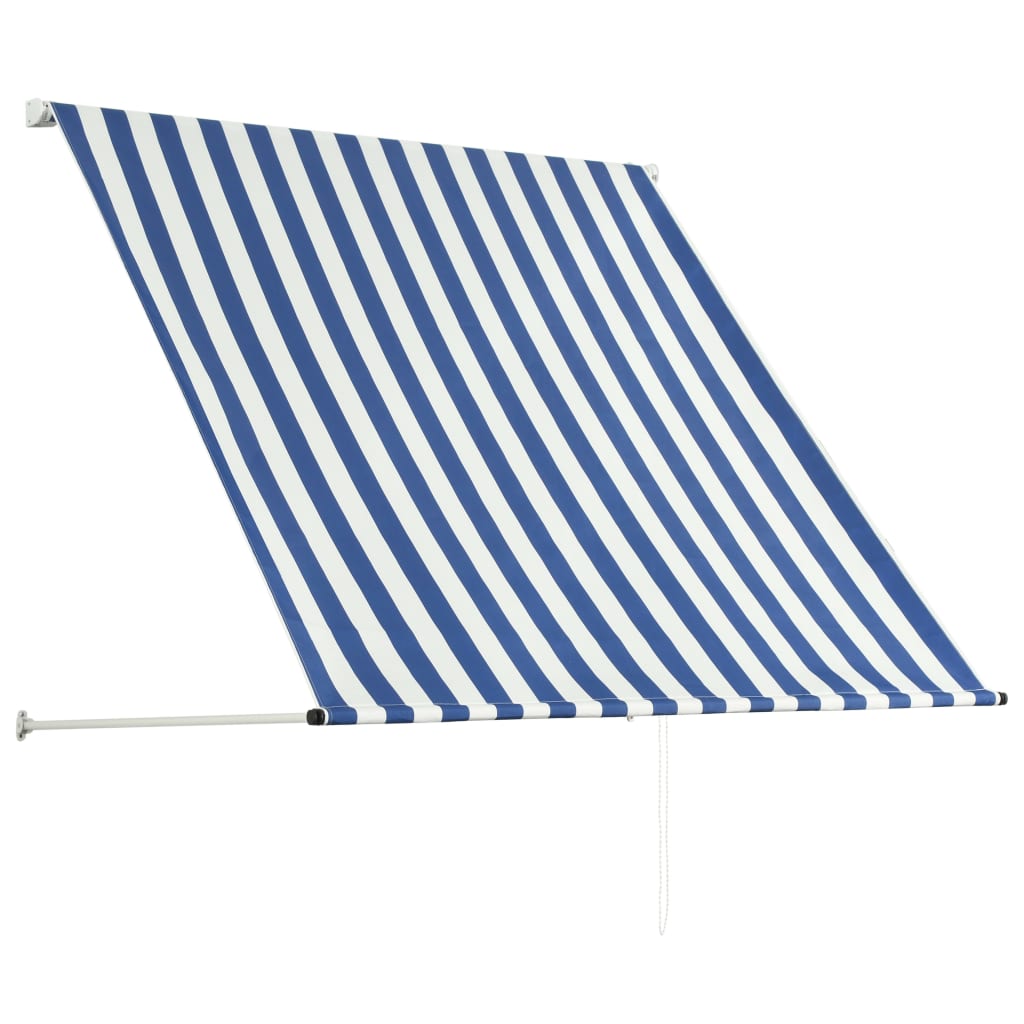 Vidaxl laifel extendable 100x150 cm blau und weiß