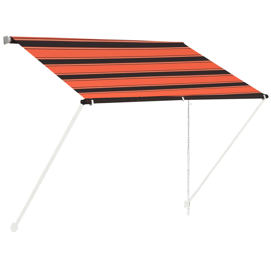 Vidaxl Luifel Extendable 100x150 cm orange and brown