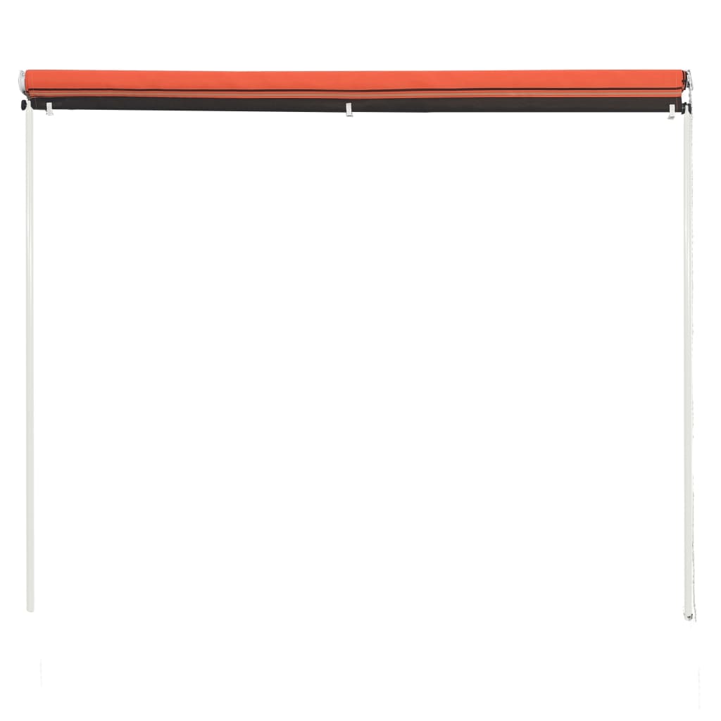 Vidaxl Luifel Extendible 100x150 cm de naranja y marrón