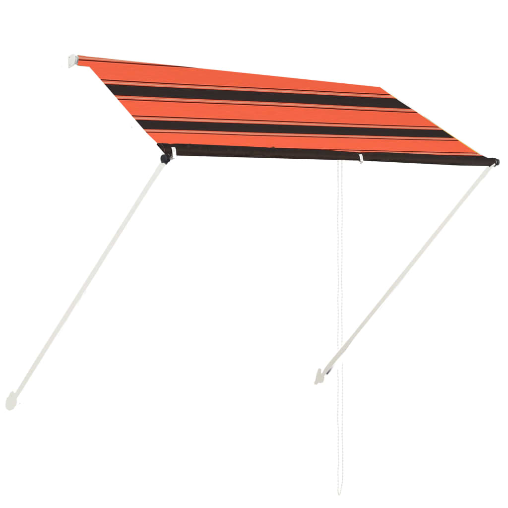 Vidaxl luifel extendable 200x150 cm orange und braun