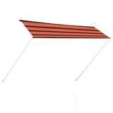 Vidaxl luifel extensible 300x150 cm orange et marron