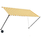 Vidaxl Luifel extensible con LED 250x150 cm amarillo y blanco