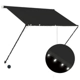 Vidaxl Luifel extendable with LED 200x150 cm anthracite