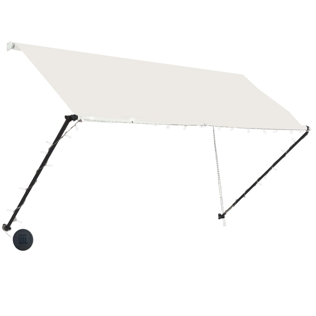 Vidaxl Luifel extensible avec LED 250x150 cm crème