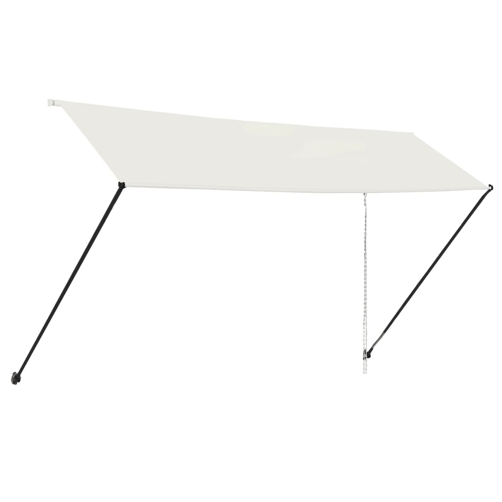 Vidaxl Luifel extendable with LED 400x150 cm cream