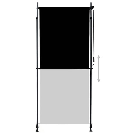 Vidaxl rolgordijn voor buiten 100x270 cm antraciet