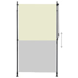 Vidaxl Roller Blind für außerhalb 120x270 cm Creme