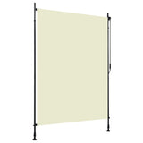 Vidaxl rolgordijn voor buiten 150x270 cm crème