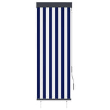 Vidaxl rolgordijn voor buiten 60x250 cm blauw en wit