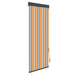 Vidaxl roller blind for outside 60x250 cm yellow and blue