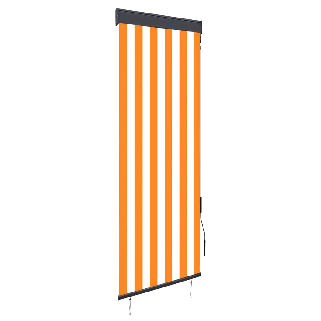 Vidaxl Rouleau aveugle pour l'extérieur de 60x250 cm blanc et orange