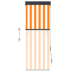 Vidaxl Rouleau aveugle pour l'extérieur de 60x250 cm blanc et orange