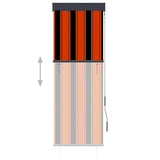 Vidaxl Rouleau aveugle pour l'extérieur de 60x250 cm orange et brun