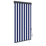 Vidaxl Rouleau aveugle pour l'extérieur de 80x250 cm bleu et blanc