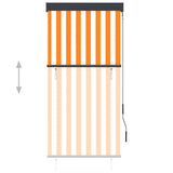 Bidaxl rullblind för utanför 80x250 cm vit och orange