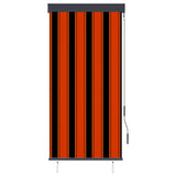 Vidaxl Roller Blind para fuera de 80x250 cm de naranja y marrón