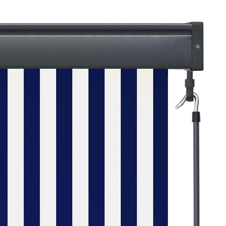 Vidaxl rolgordijn voor buiten 100x250 cm blauw en wit