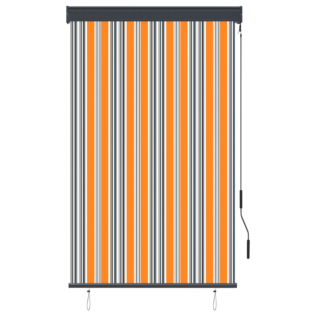 Vidaxl Roller Blind pro venku 100x250 cm žlutá a modrá