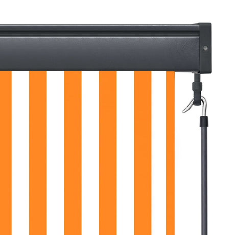 Vidaxl rolgordijn voor buiten 100x250 cm wit en oranje