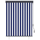 Vidaxl rolgordijn voor buiten 120x250 cm blauw en wit
