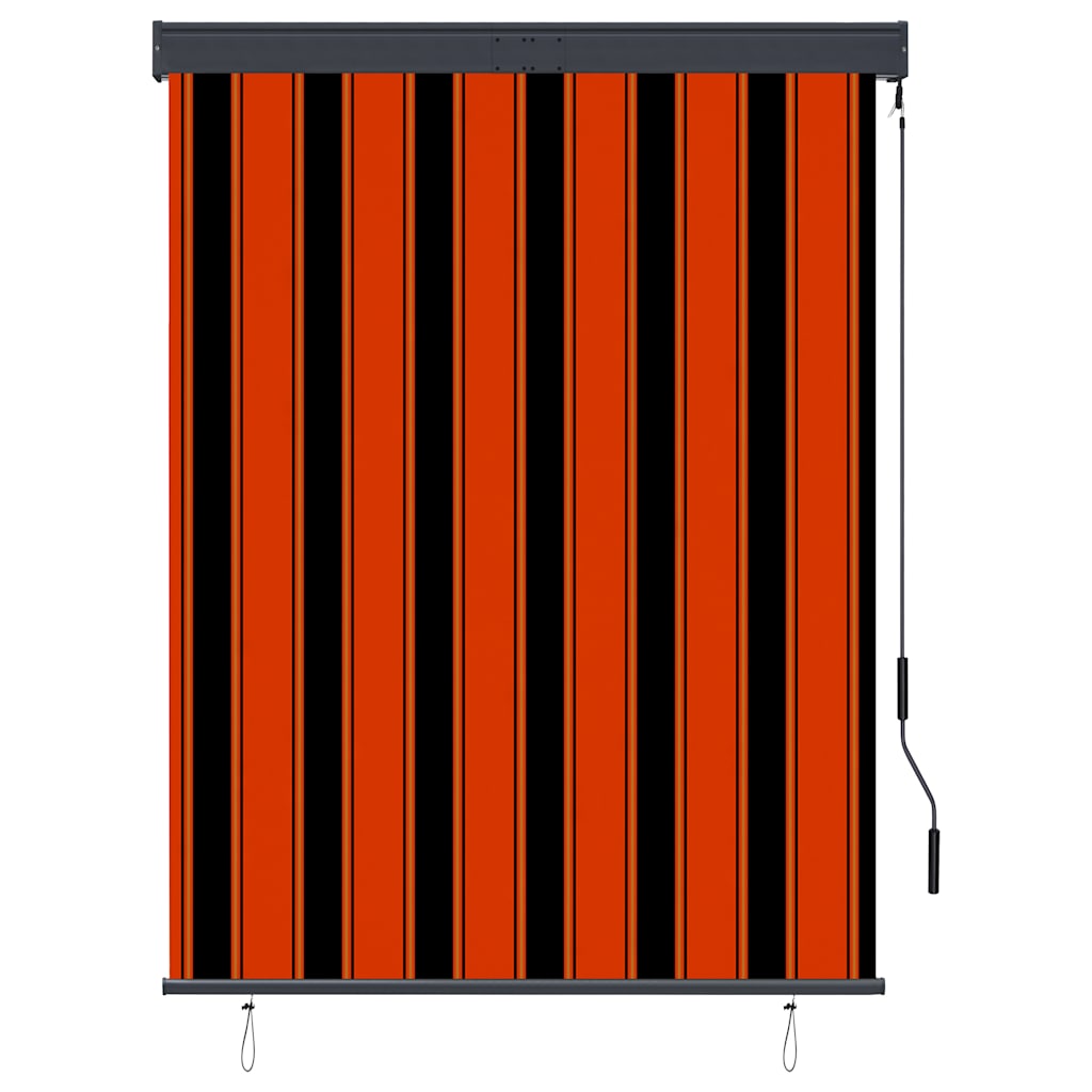 Vidaxl rolgordijn voor buiten 120x250 cm oranje en bruin