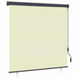 Vidaxl rolgordijn voor buiten 160x250 cm crème