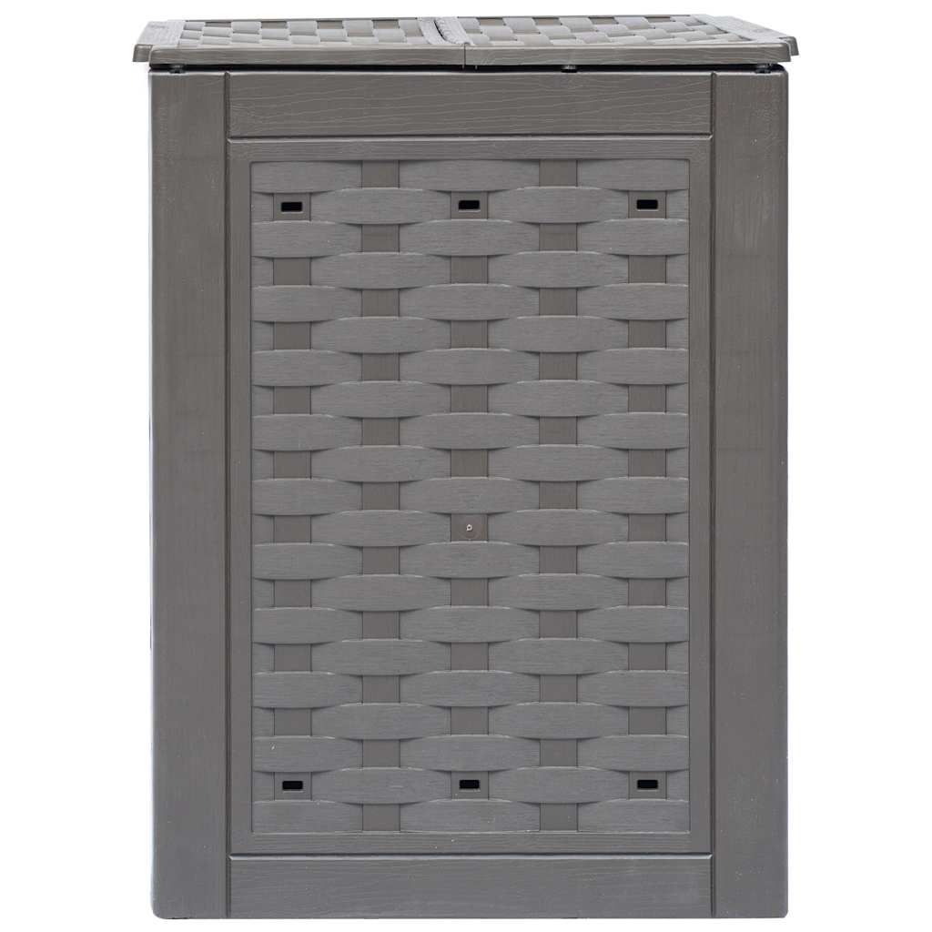 Vidaxl compostbakken 2 st 600 l 60x60x83 cm kunststof rattan bruin